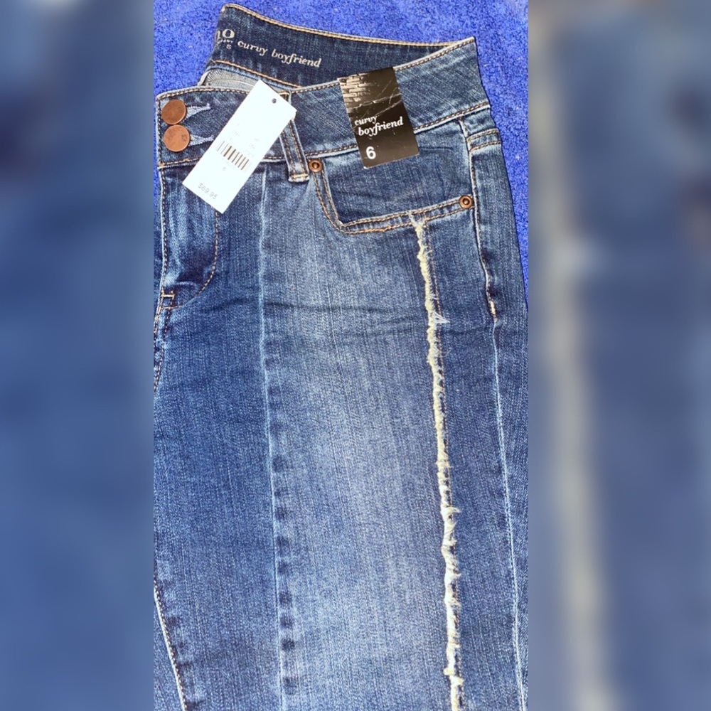 Dark blue jeans